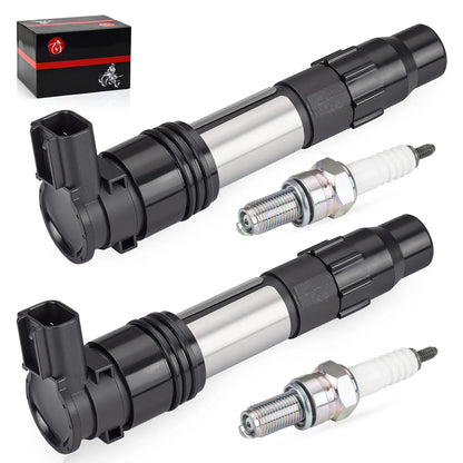 2X Ignition Coils with Iridium Spark Plugs for Kawasaki Z650 (2017-2023)