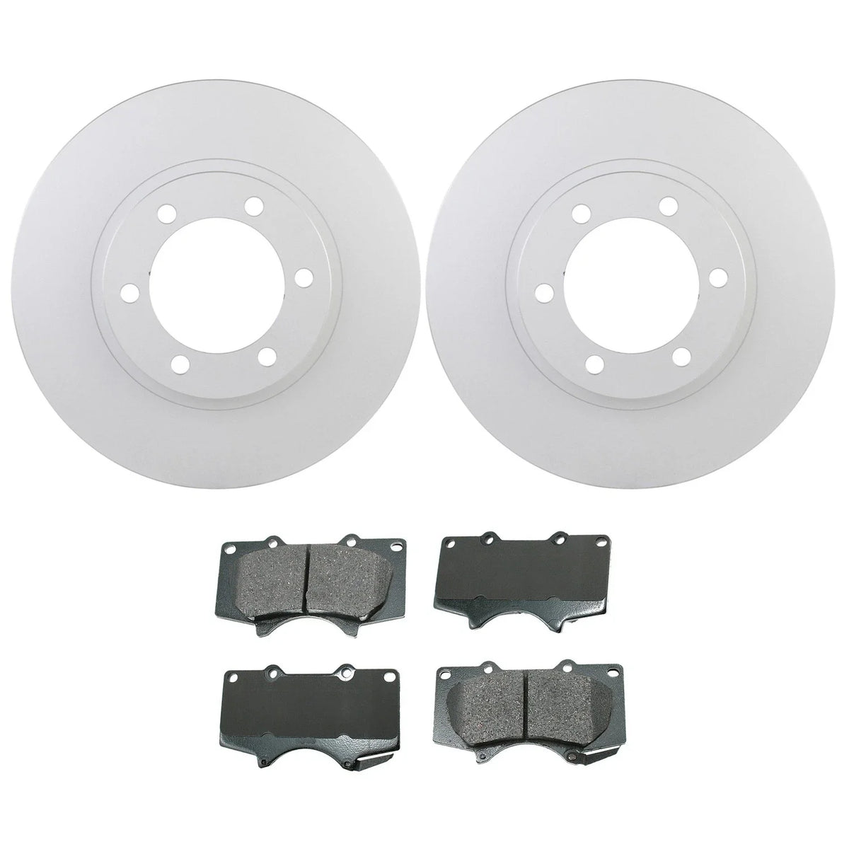 Front Rotors & Akebono ProACT Ceramic Brake Pads for Lexus GX470 (2003–2009)