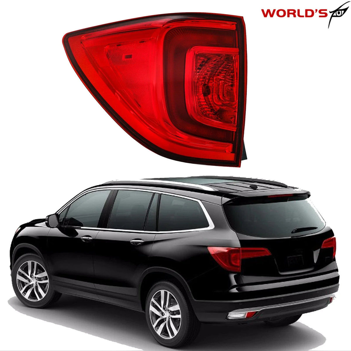 Tail Light Outer Rear Left for Honda Pilot, Passport (2016–2023)