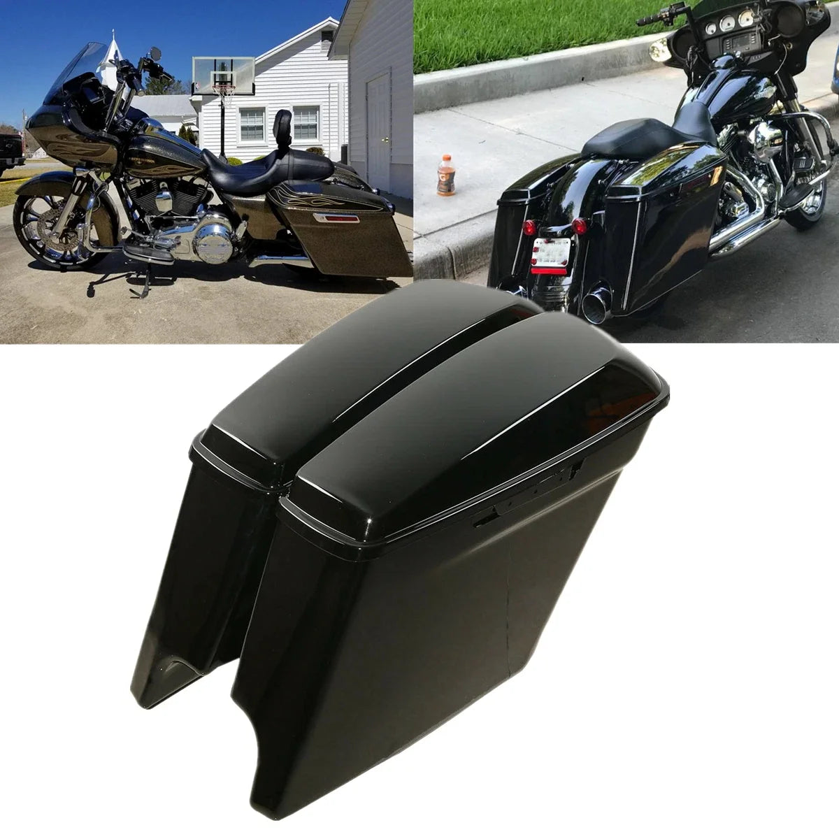 5" Stretched Extended Saddlebags for Harley Electra Glide Road King (2014–Present)