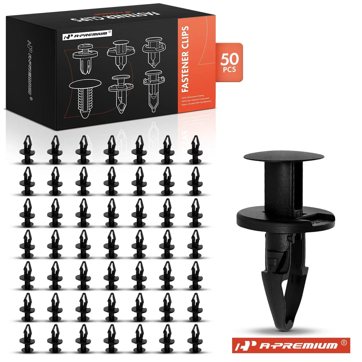 50Pcs Nylon Clips Cowl Vent & Fender Retainer for Chevy Ford