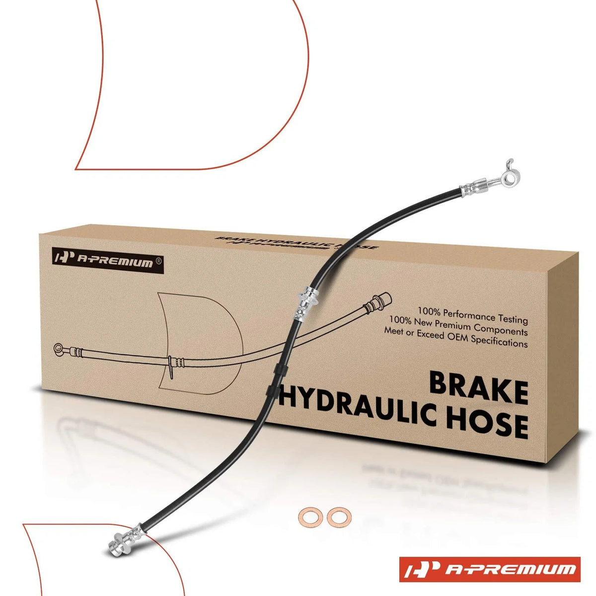 Front Left Brake Hydraulic Hose for Nissan Quest (2004–2009)