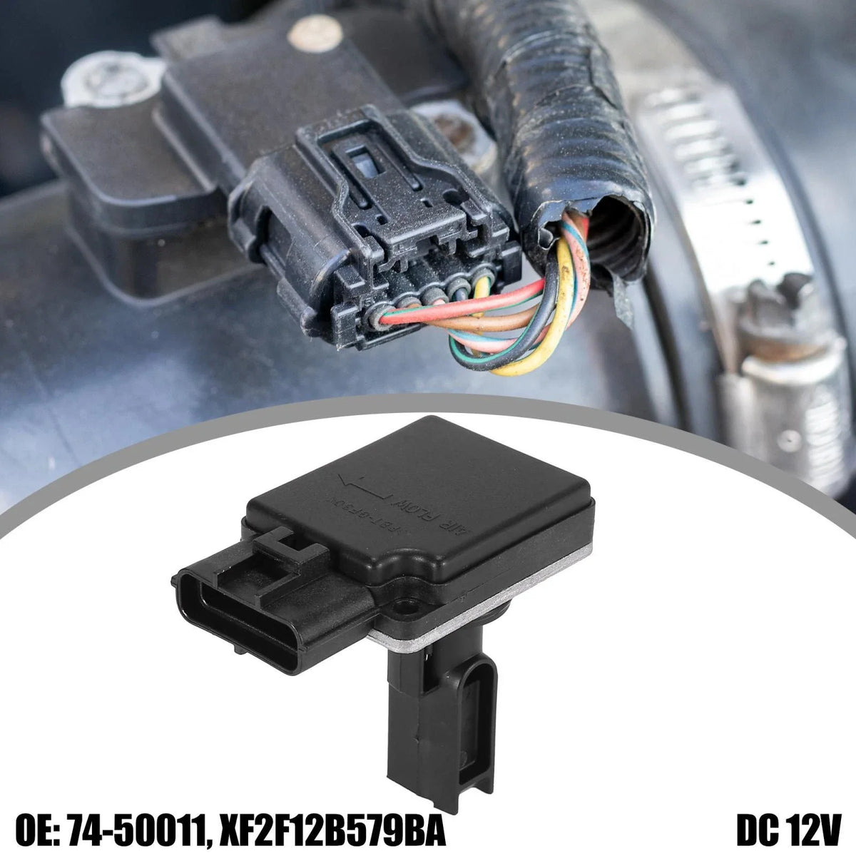 MAF Mass Air Flow Meter Sensor XF2F12B579BA for Ford Windstar (1999–2003)