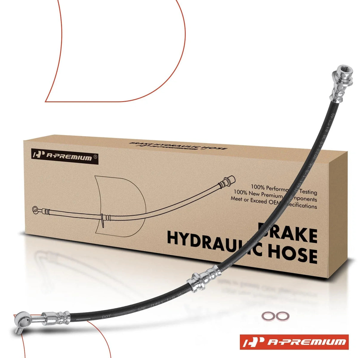 Front Passenger Brake Hydraulic Hose for Nissan Maxima (2016–2019)