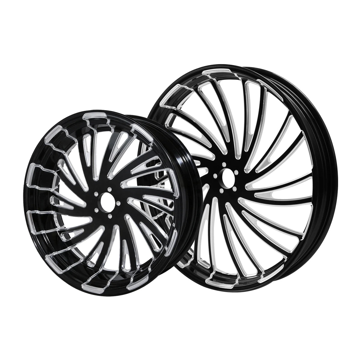Front & Rear Wheel Hub Pulley 23'' & 18'' for Harley Electra Glide 2009–Present