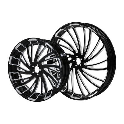 Front & Rear Wheel Hub Pulley 23'' & 18'' for Harley Electra Glide 2009–Present