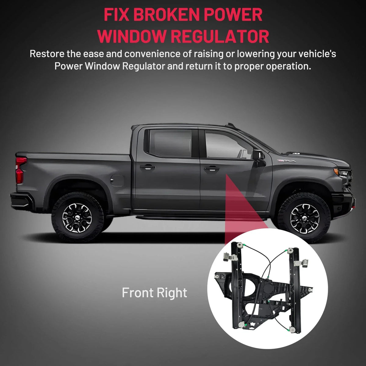 Right Front Window Regulator for Ford Expedition & Lincoln Navigator 07-17