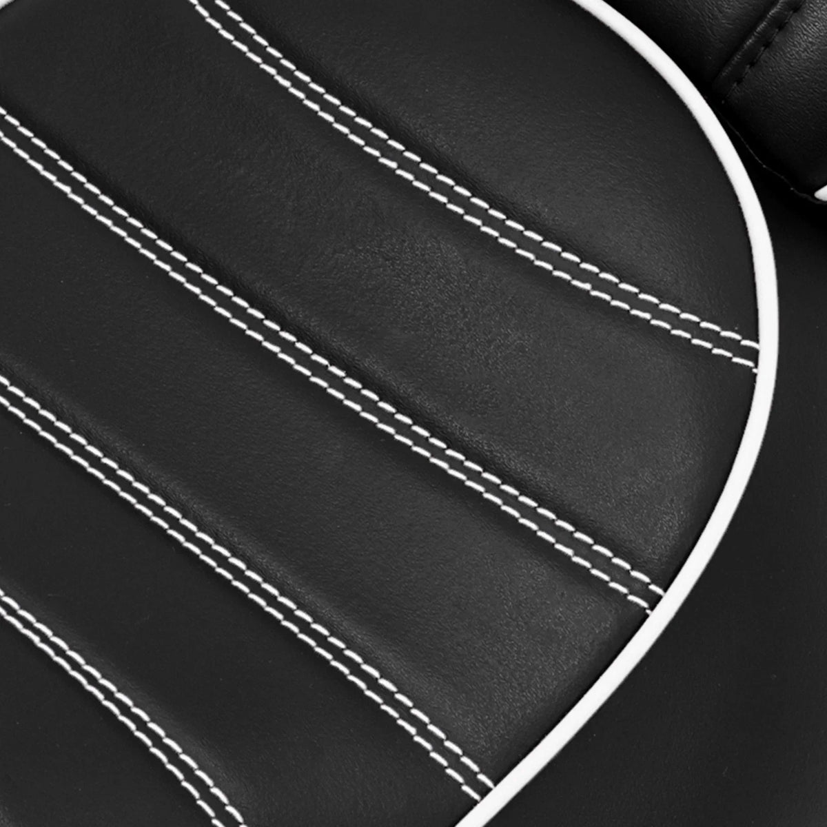Seats for Driver & Passenger in Black & White for Harley Iron 883 2016-2022