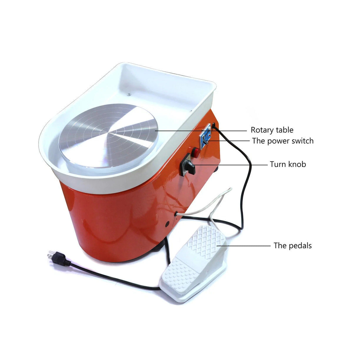 Clay Craft Pottery Wheel Table Top Forming Machine - 350W
