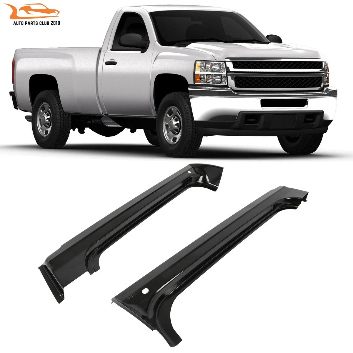 Rocker Panels for Chevy Silverado GMC Sierra 2007–2013 (Standard Cab 2-Door)