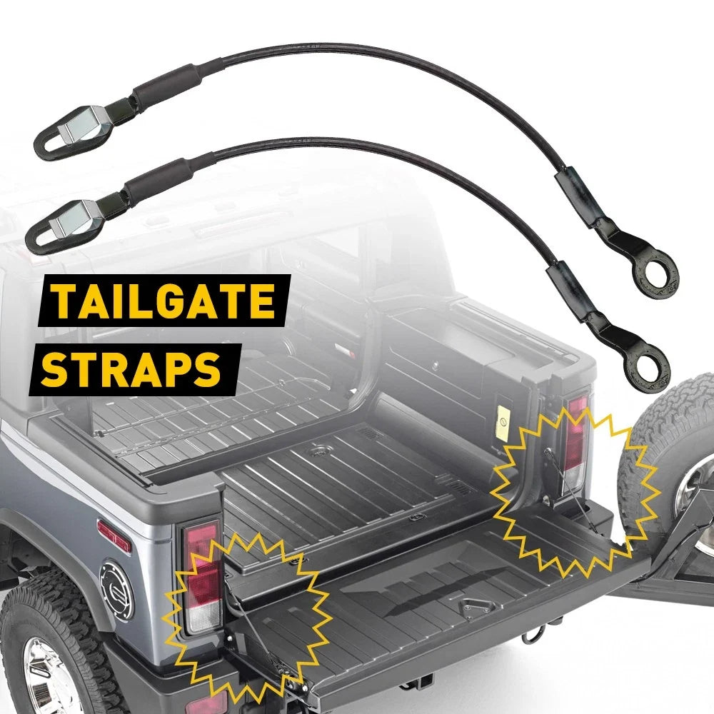Pair of Tailgate Support Cables for Silverado Sierra Avalanche H2 (1999–2006)
