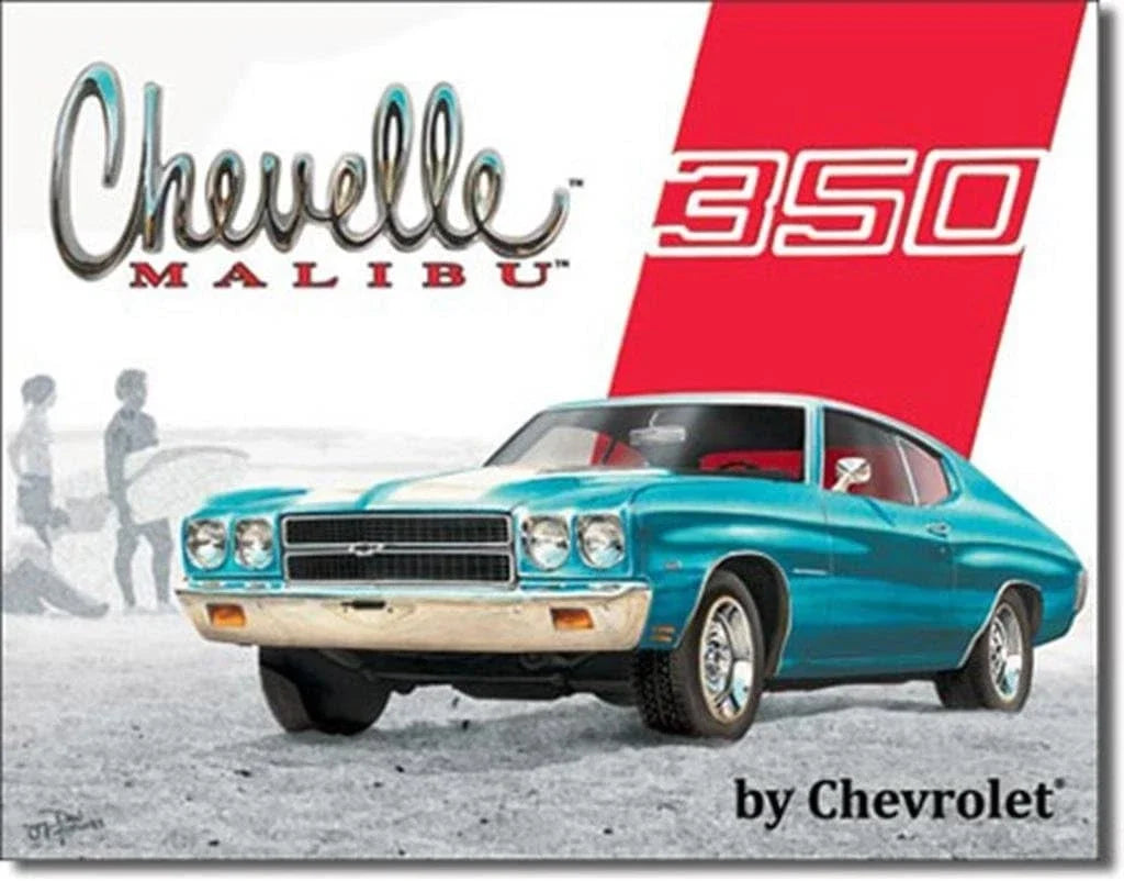 350 Tin Sign for Chevelle Malibu (1964–1977) #1491