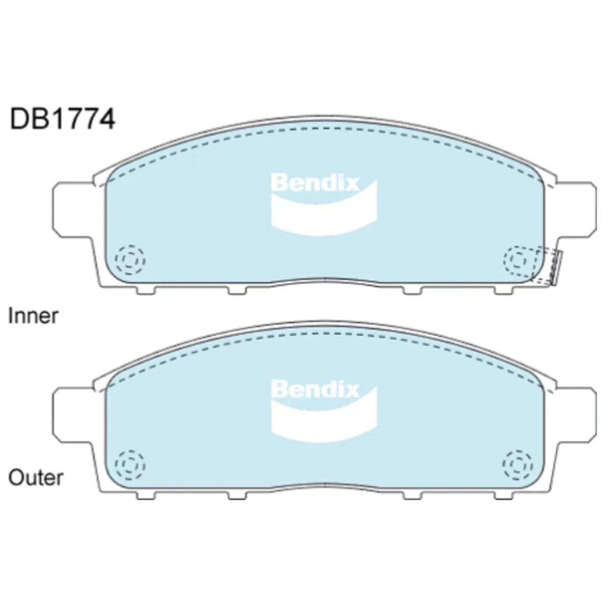 Front Brake Pad Set for Mitsubishi Challenger 4X4 (2009-2015)