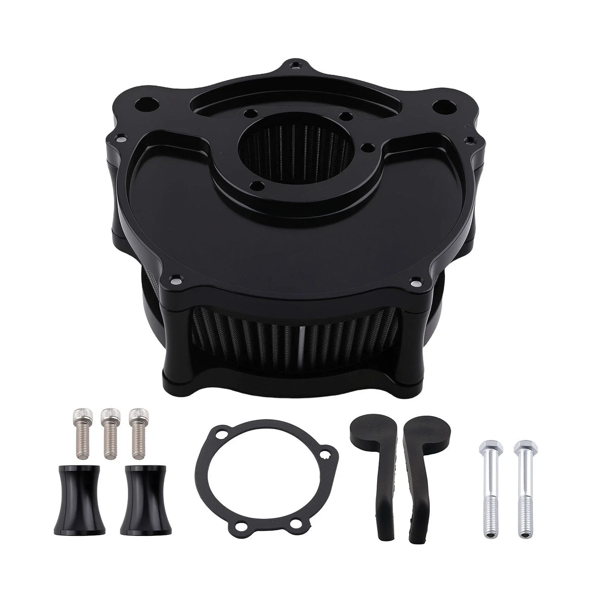 Air Filter Assembly Black for Harley Davidson Dyna Softail Touring 2000-2017