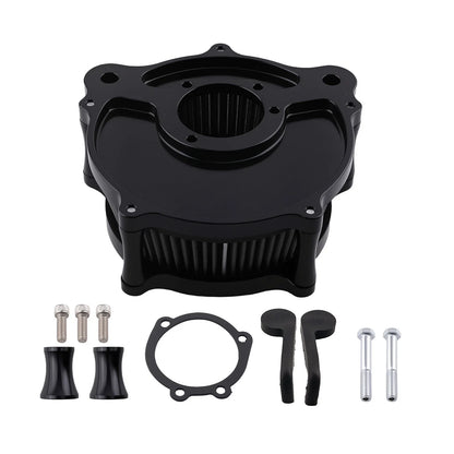 Air Filter Assembly Black for Harley Davidson Dyna Softail Touring 2000-2017