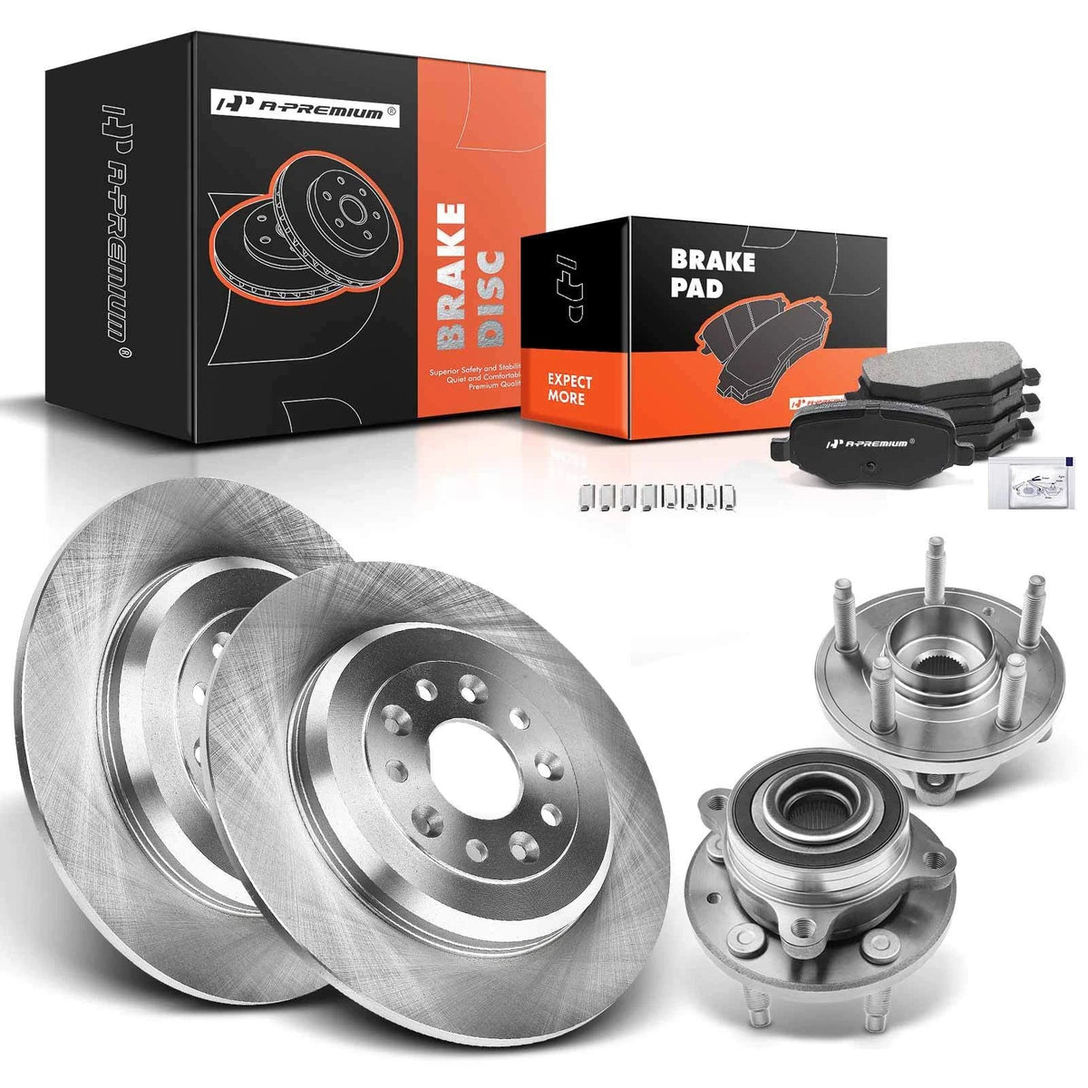 Disc Brake Rotor & Pads Set for Ford Flex Edge Taurus (2009–2019)