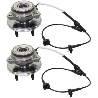 Front Wheel Hubs for 2009-2011 Ford Ranger Left & Right with Bearing & Sensor