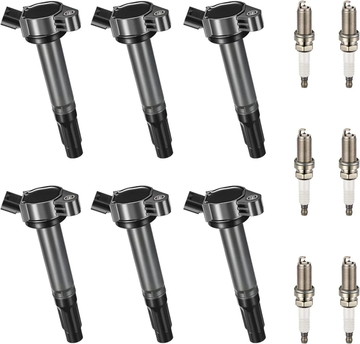 Set of 6 Spark Plugs & Ignition Coils for Toyota Avalon (2005–2018)