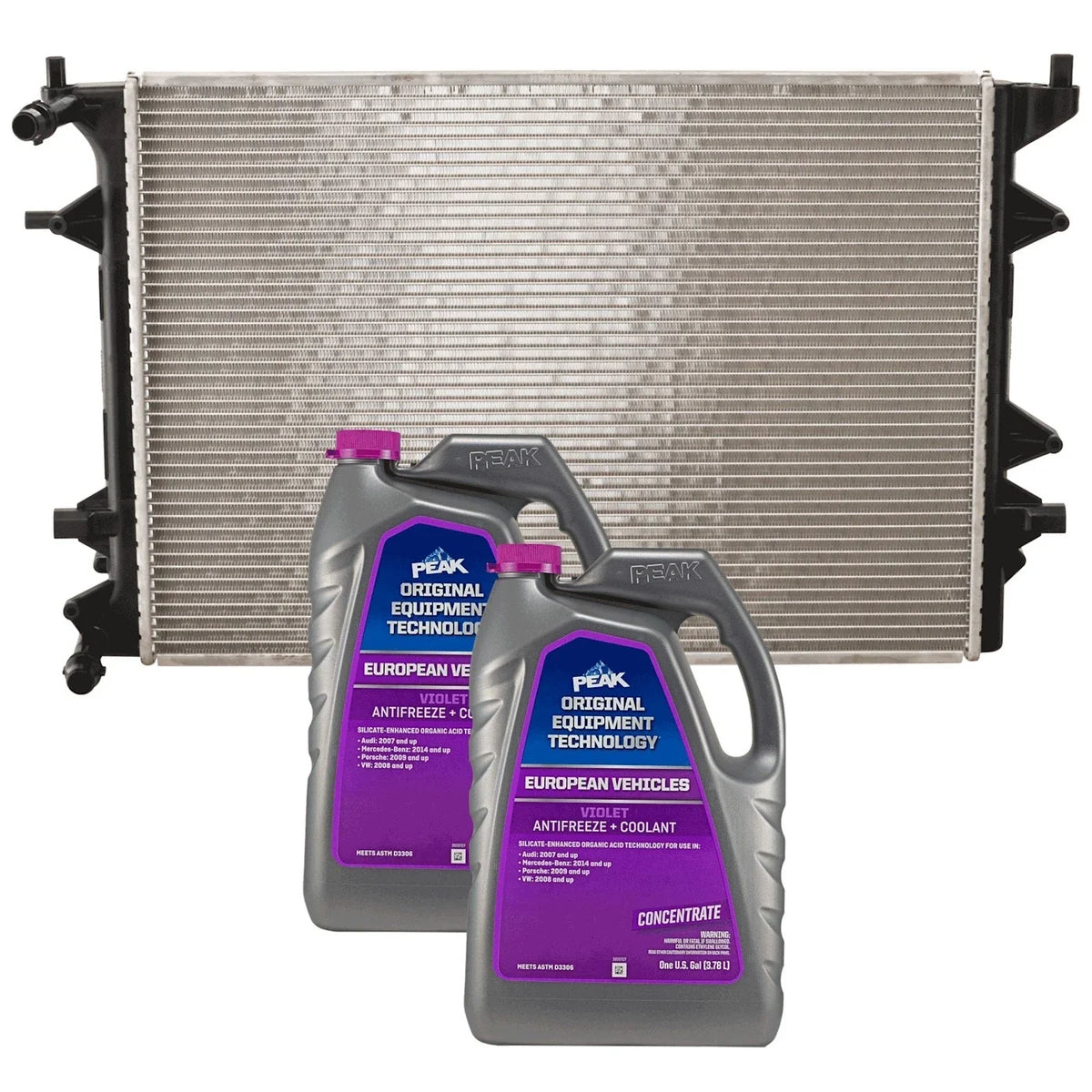 Set of 2 Radiators for VW Jetta (2013–2017)