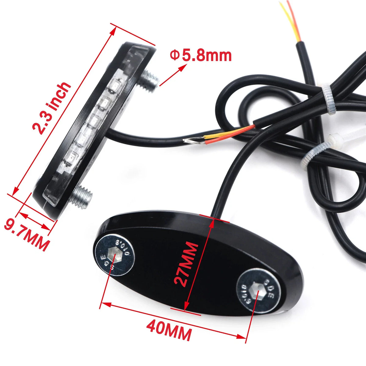LED Black Block Off Base Plate for Honda CBR 900RR 929 (2000-2003)