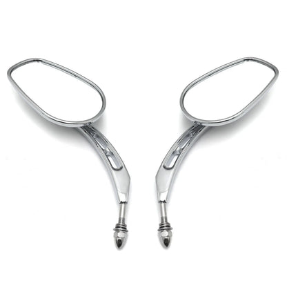 Big Rear Side Mirror 8mm Chrome for Harley Dyna Super Glide 2006-2017