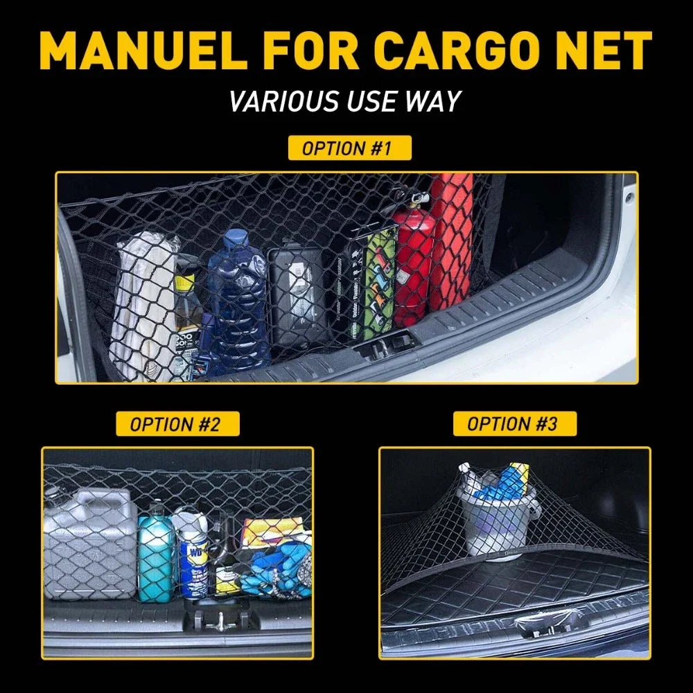 Cargo Net Storage Organizer for SUV - Trunk Accessory