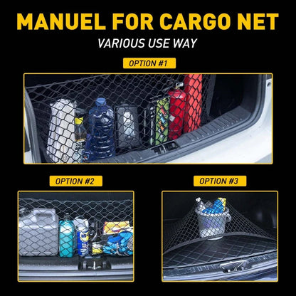 Cargo Net Storage Organizer for SUV - Trunk Accessory