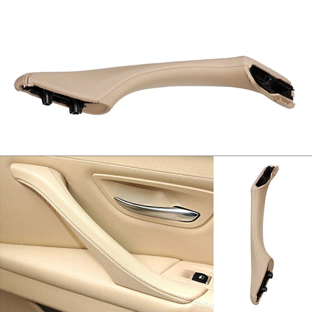 Right Side Leather Door Pull Handle Trim for BMW 5 Series 2010-2017