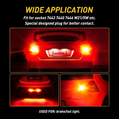 Set of 2 Red LED Brake Bulbs for Ford F-150 1996-2017 3157 3057 4057R