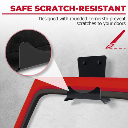 2 Pack Wall Mount Door Hangers - Jeep Wrangler (1956–2024)