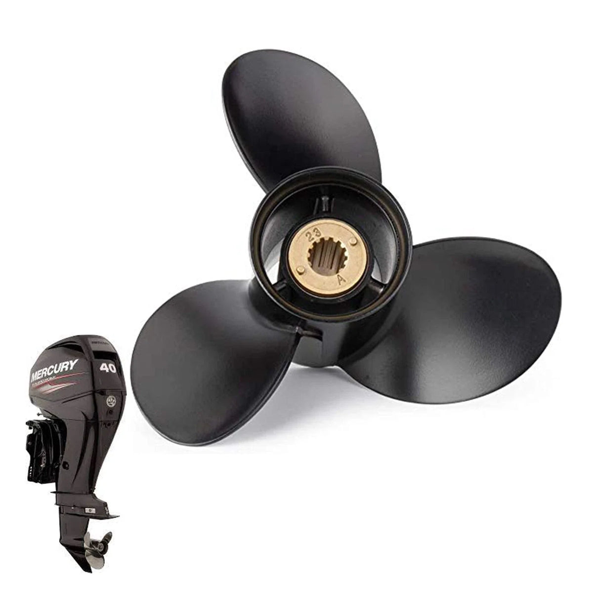 10 3/8x14 Boat Propeller 13 Spline 48-816706A45 for Mercury 25-70 HP (RHD)