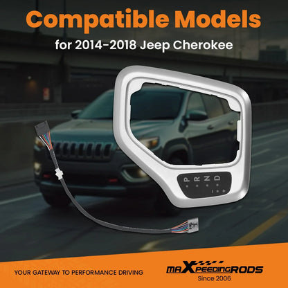 Transmission Shifter Bezel 68413957AA for Jeep Cherokee 2014-2018