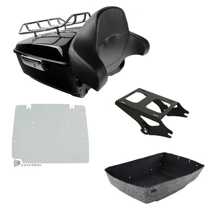 Trunk Backrest Mount Rack Plate for Harley Touring 2014-2026 Electra Glide