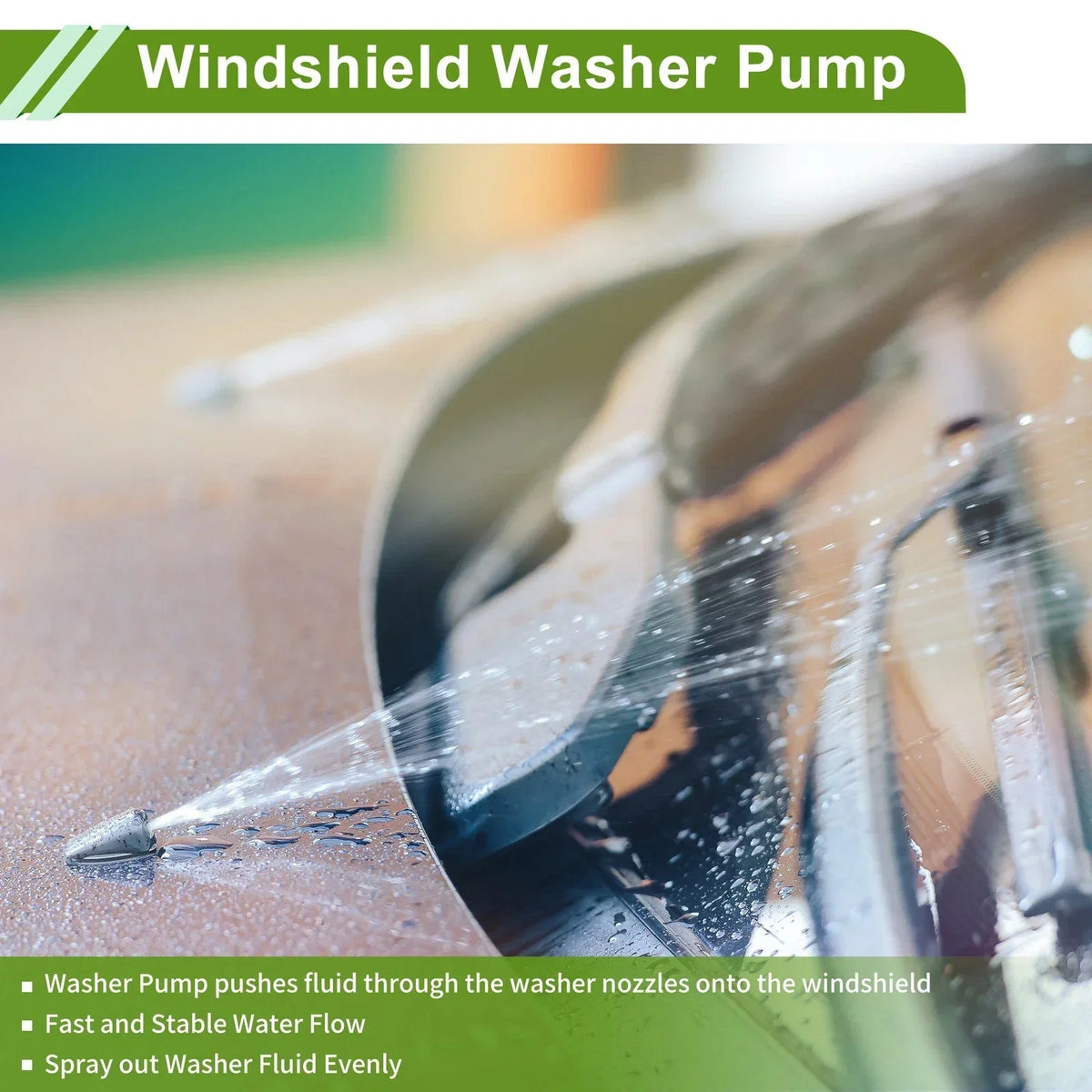 Windshield Washer Pump with Grommet for 2011-2019 Dodge