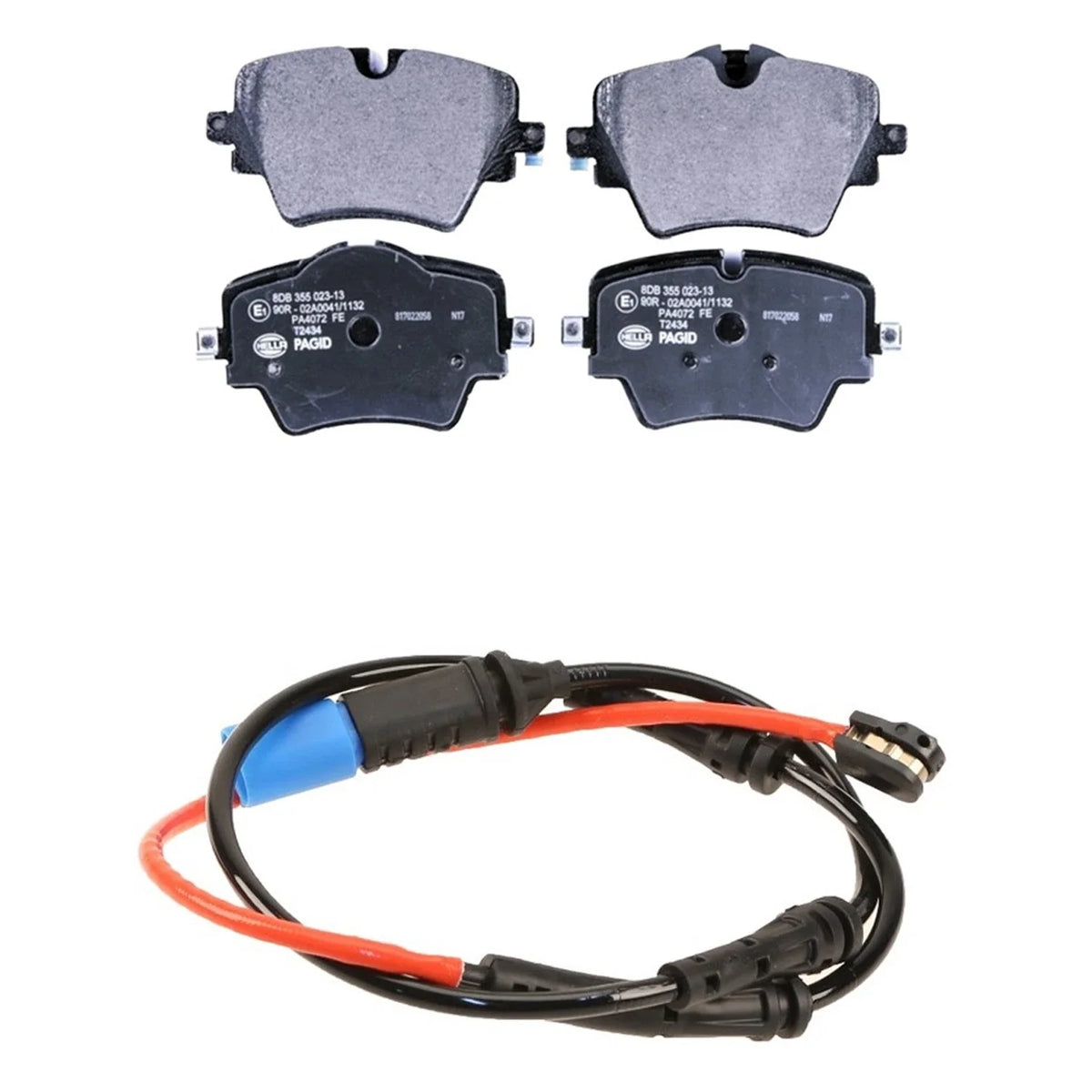 Hella Front Low-Met Disc Brake Pad w/Sensor for BMW G20 G22 G23 G26 G42 (2019–2023)