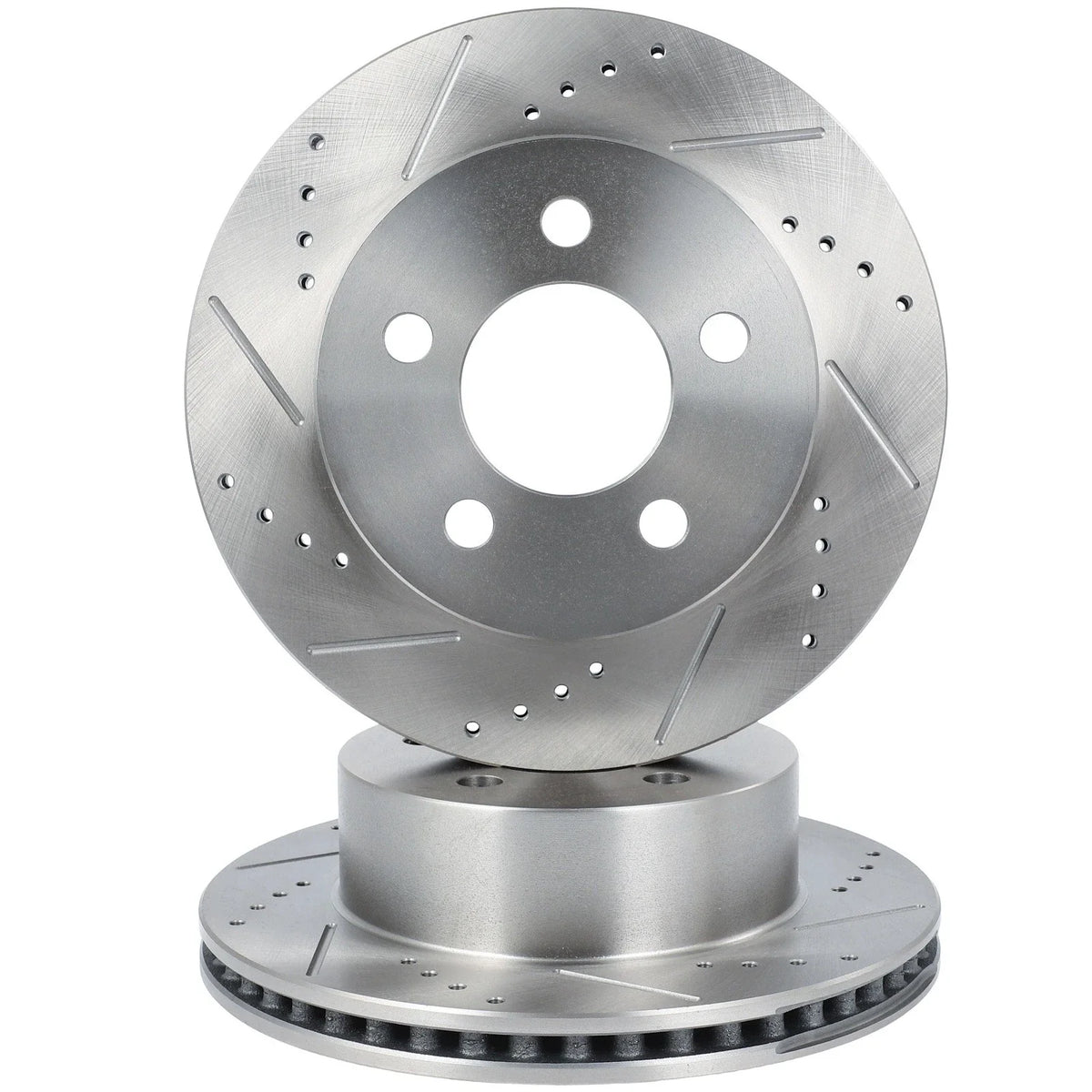 Drilled and Slotted Front Brake Rotors for Wrangler (2000-2006)