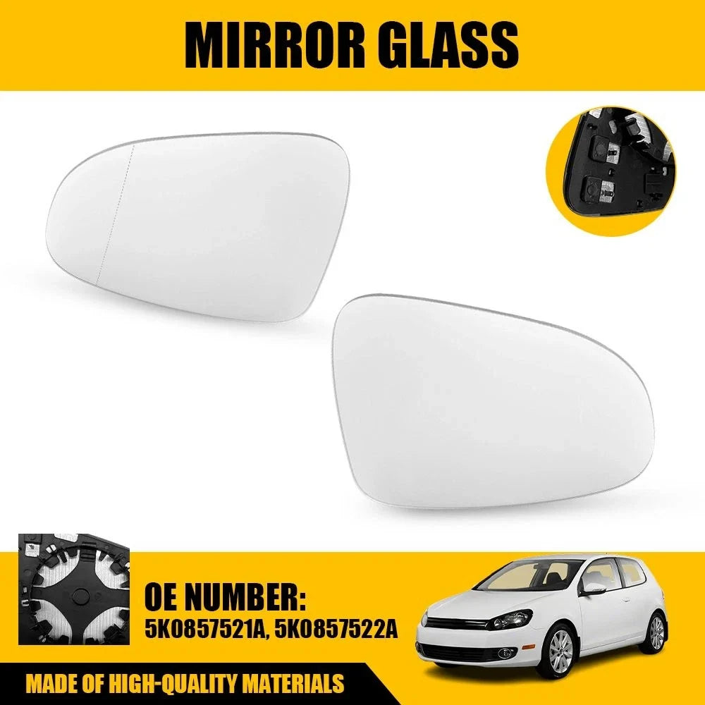 Heated Mirror Glass Replacement for Volkswagen Golf (2010–2014)