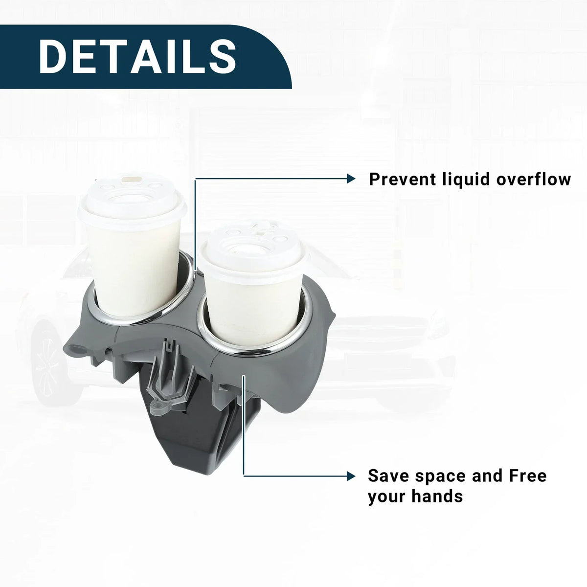 Gray Drink Holder for CLS500 (2006) by Mercedes-Benz