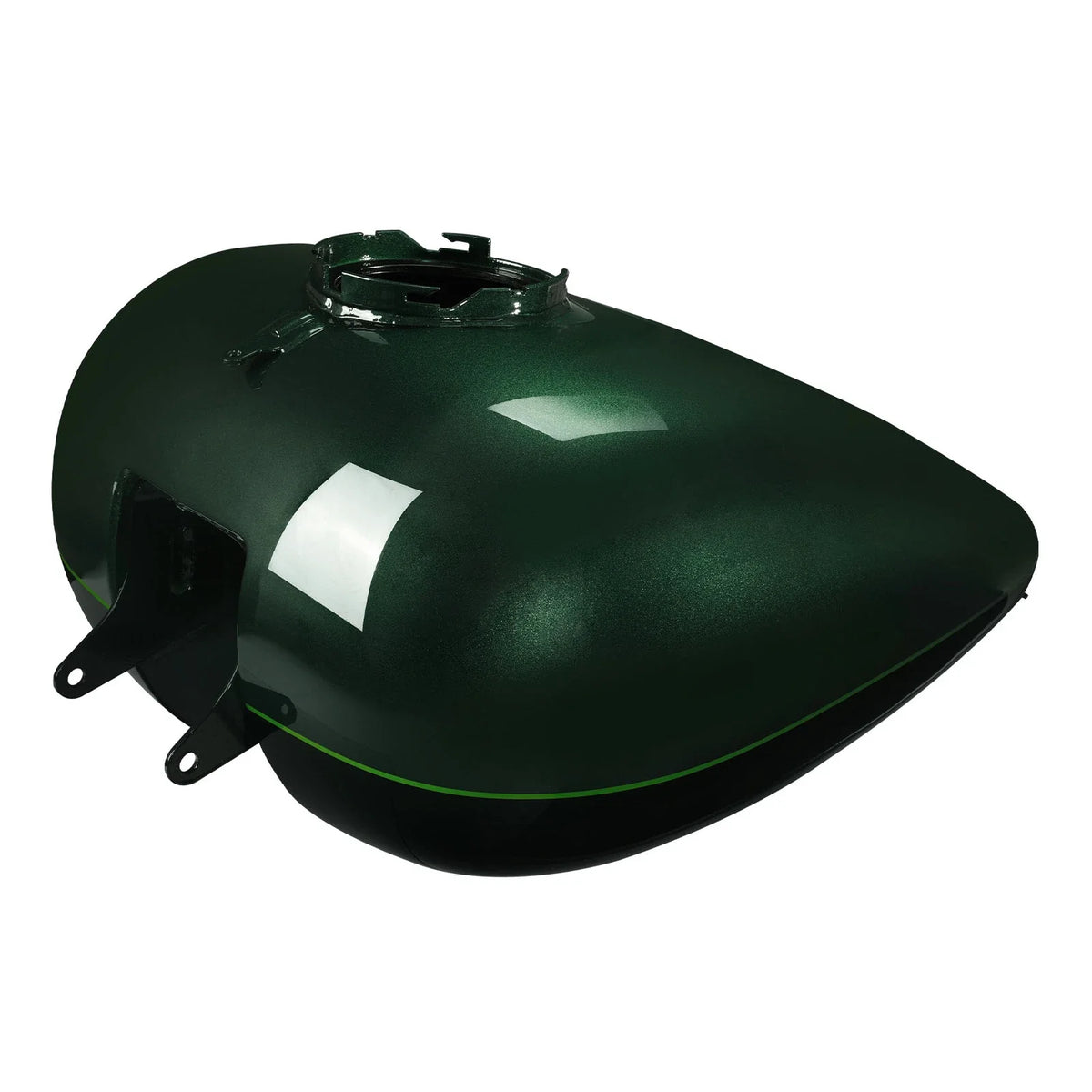 Fuel Tank for Harley Street Glide 2008–2024 in Deep Jade Pearl / Vivid Black