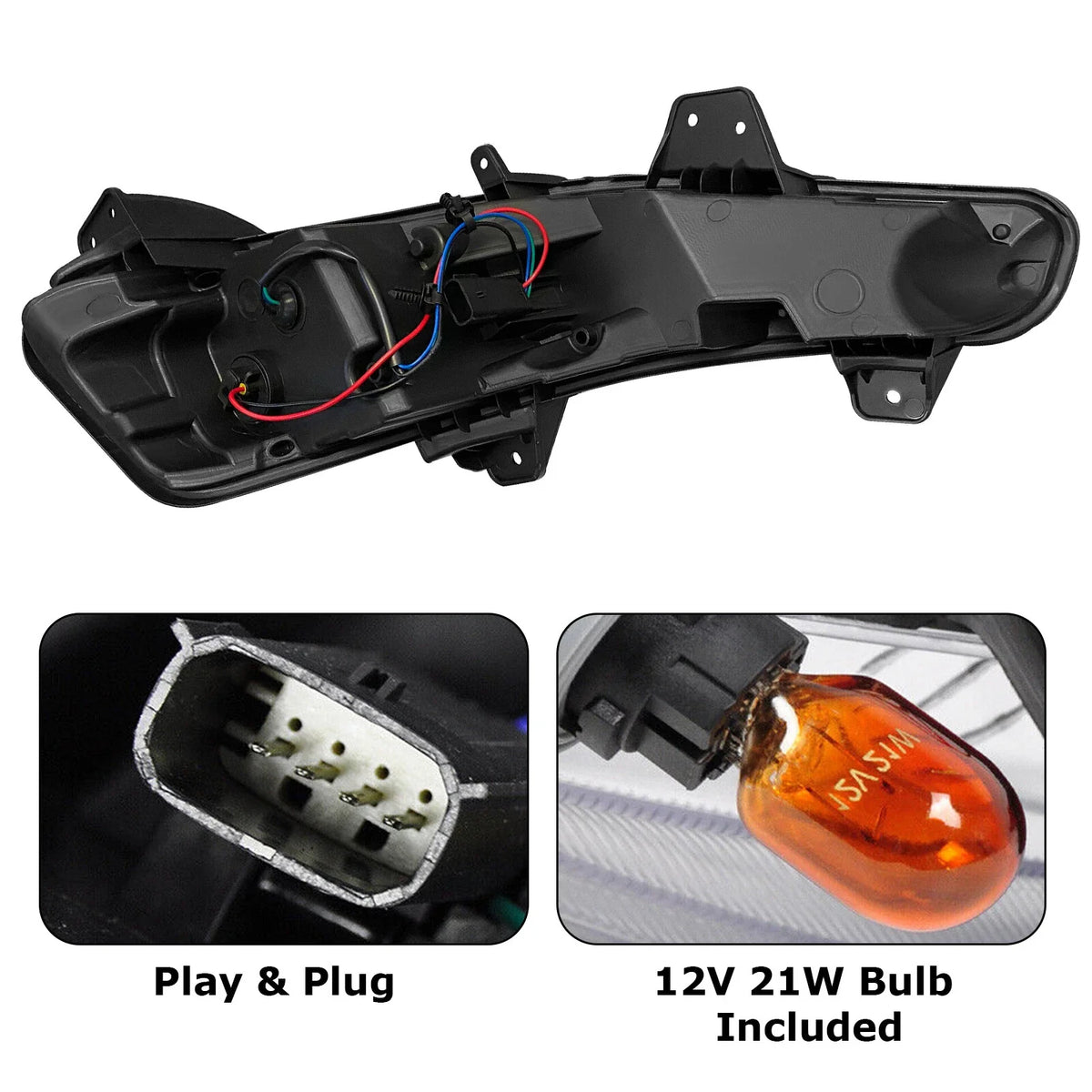 Turn Signal Light with LED DRL Fog Light for 2019-2022 Chevy Malibu