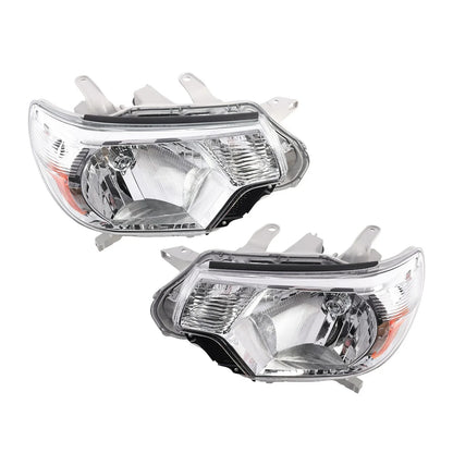 Pair of Chrome Headlight Assemblies for 2012-2015 Tacoma