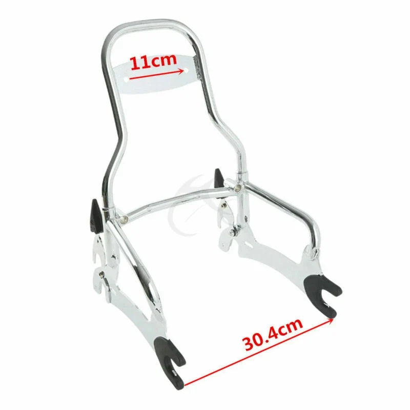 Sissy Bar Backrest Mount Spools - Chrome for Indian Chieftain 2014-2022
