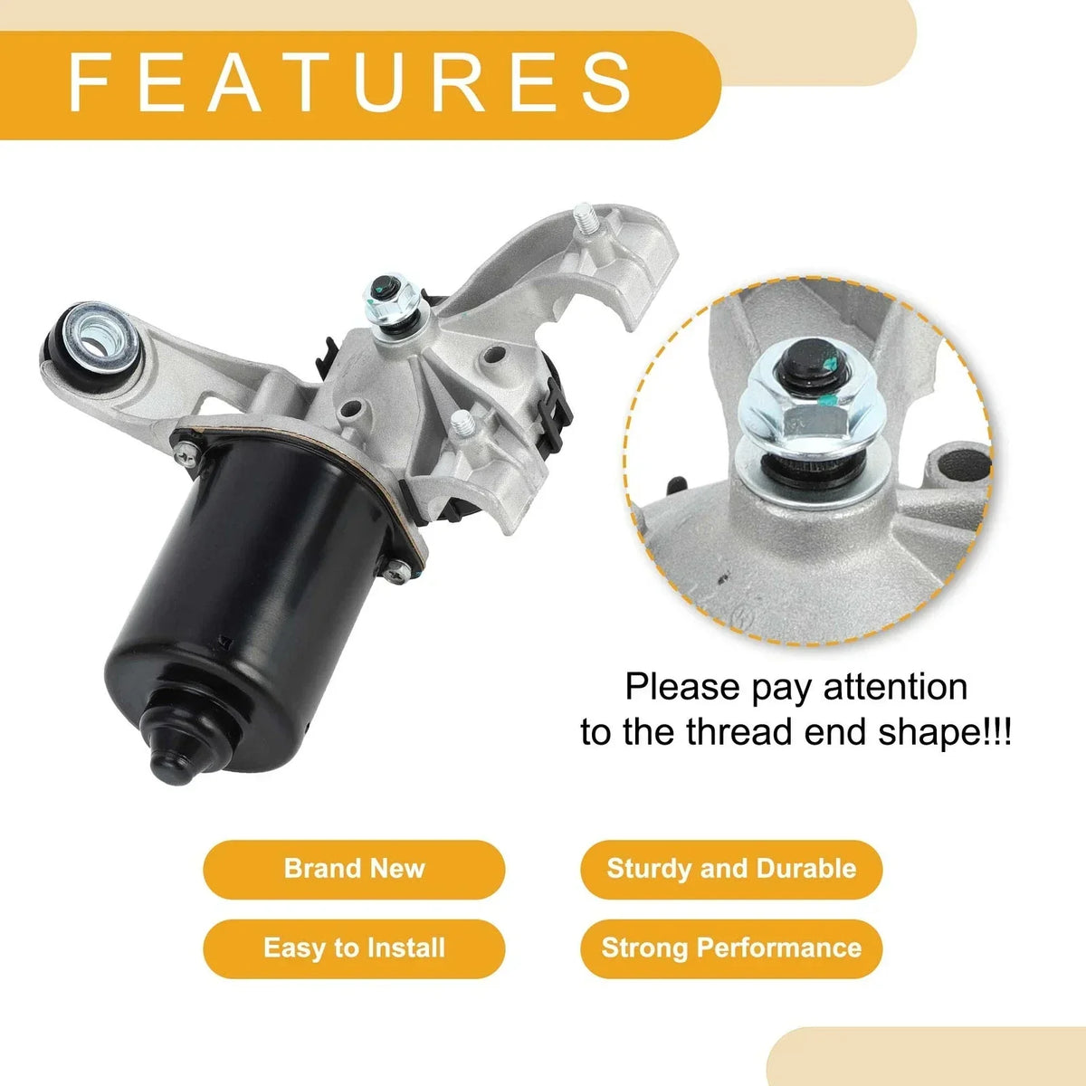 Wiper Motor for Dodge Nitro 2007-2011 (2 x No.68020720AA/68020720AB)