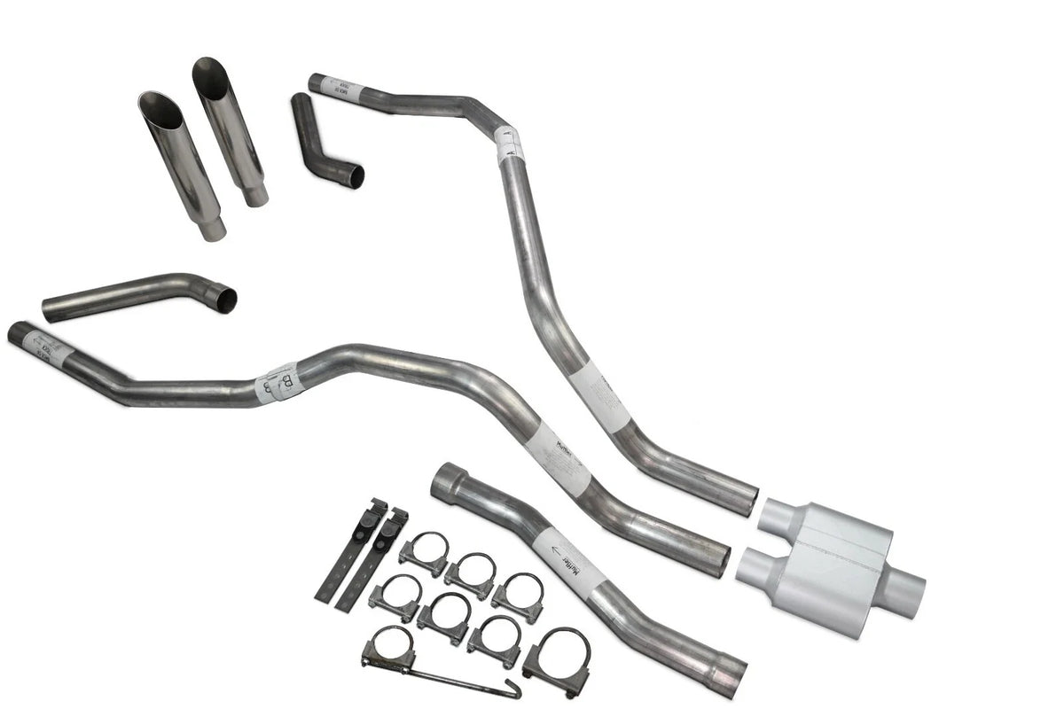 Dual Exhaust Tips for Nissan Titan (2004–2006) 2.5" Slash Cut