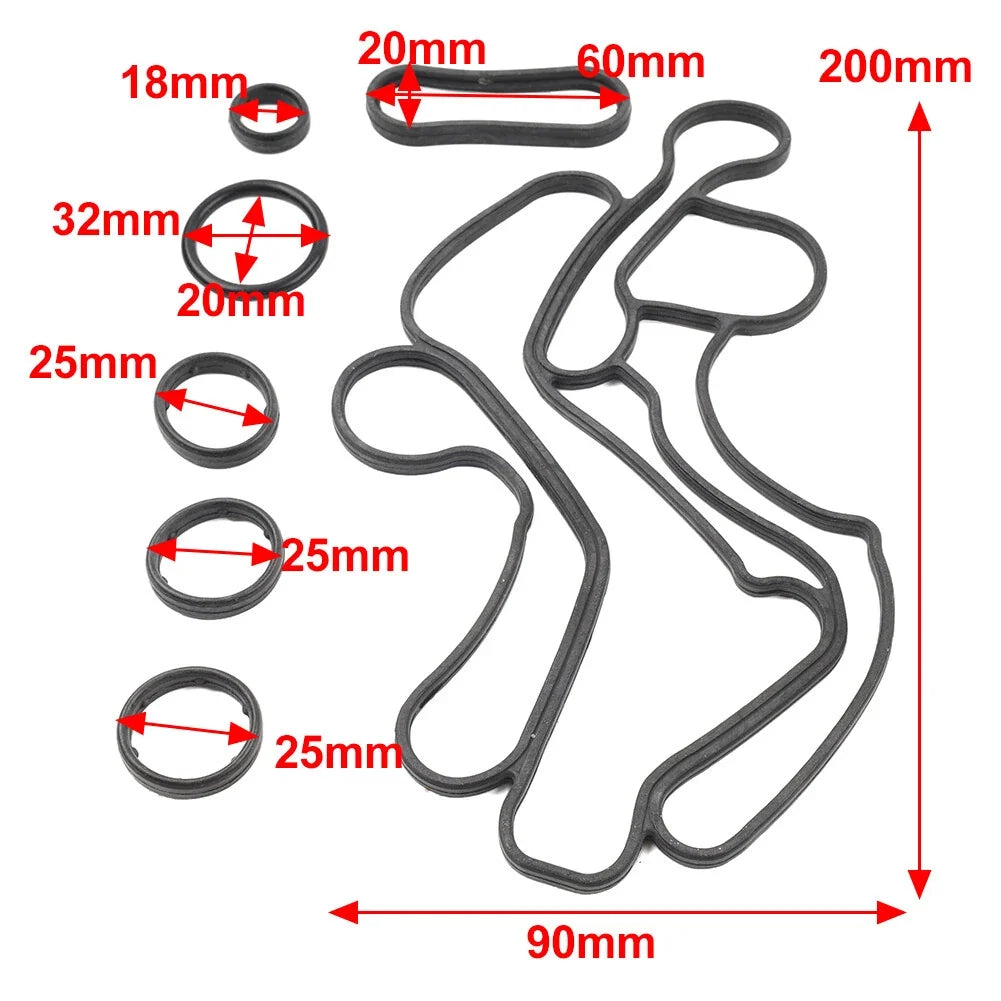 Set of 1 Engine Oil Cooler Gasket for Land Rover Discovery, Range Rover Sport