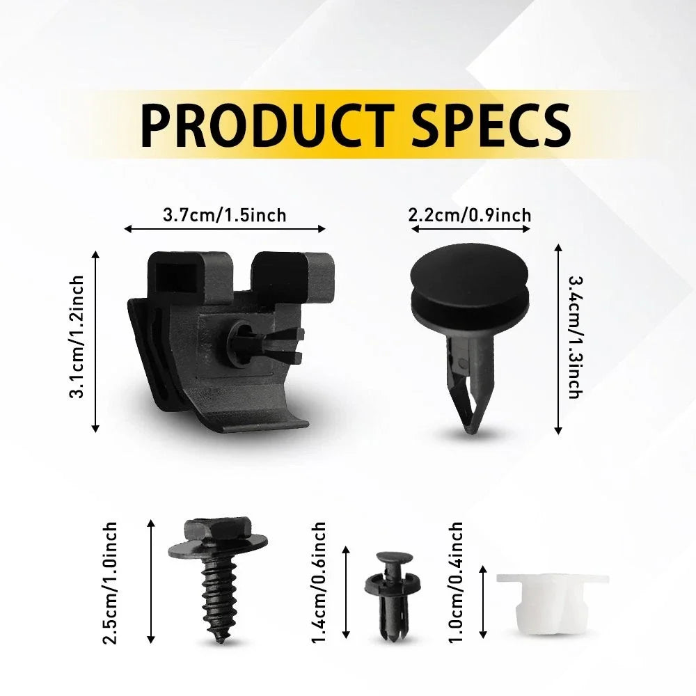 Bumper Fender Liner Clips Fastener Kit for Corolla 2009–2019