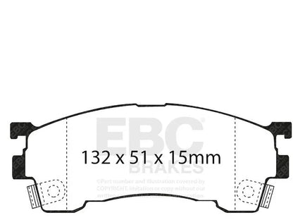 Front Brake Pad Set for Mazda Protege ES (1999–2000) SB397BP