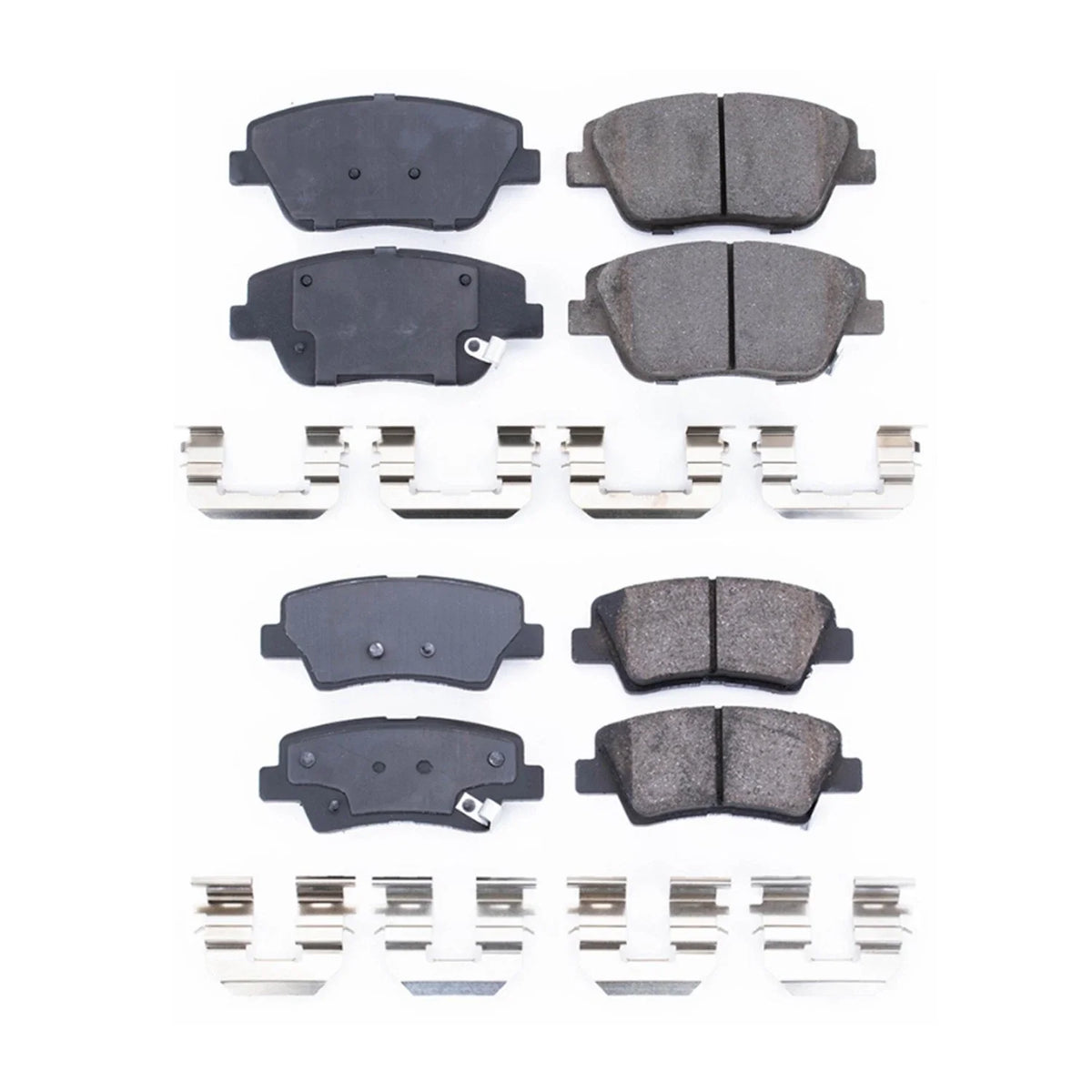 PowerStop 2X Front Rear Euro Carbon Fiber Ceramic Brake Pads Kit for Sonata