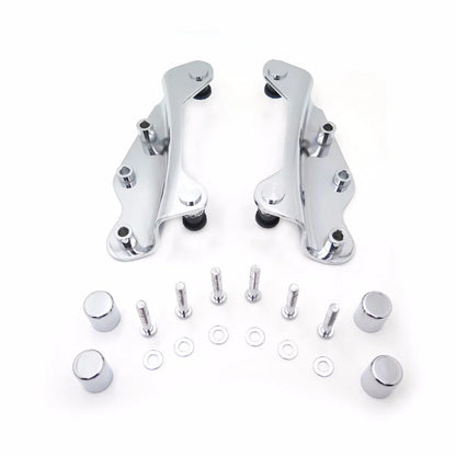 Chrome 4-Point Docking Hardware Kit for Harley FLHR FLHT Touring 2009-2013