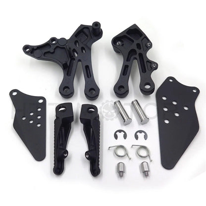 Front Rider Foot Rest Bracket - Matte Black for Kawasaki Ninja ZX10R 2004-2005
